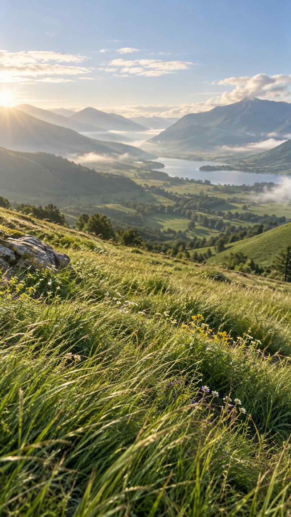 Grass-Covered Hillside